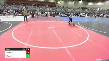 73 lbs Quarterfinal - Zain Kelly, Top Fuelers vs Tyvin Ray, Willits Grapplin Pack