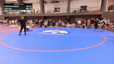 U16 FS - 113 lbs 3rd Place Match - Crew Williamson, UP Outlaw WC vs Max Bell, All-Phase Wrestling Club