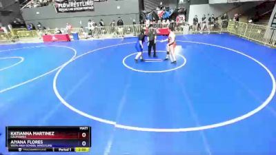 200 lbs Semifinal - Katianna Martinez, California vs Aiyana Flores, Vista High School Wrestling