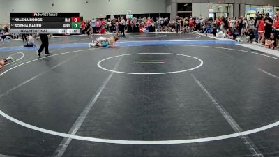 101 lbs Quarterfinal - Sophia Bauer, Great Bend Wrestling Club vs Kalena Borge, Manhattan