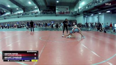 112 lbs Quarterfinal - Ashton Mayes, Nixa High School Wrestling vs Brooke Chandler, Nixa High School Wrestling