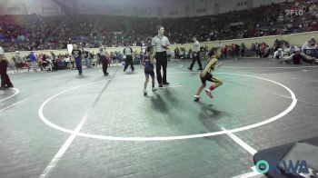 52 lbs Round Of 32 - Leland Reiley, Midwest City Bombers vs Lorenzo Hawkins, Tulsa Blue T Panthers