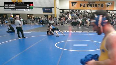 157Tan lbs Rr Rnd 2 - Nick Alvarez, Franklin & Marshall vs Josh Hillard, Franklin & Marshall
