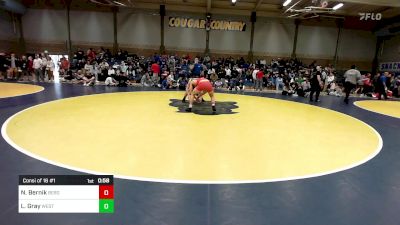 163 lbs Consi Of 16 #1 - Nick Bernik, Bergen Catholic (NJ) vs Lucas Gray, West Linn (OR)