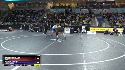 207 lbs Semifinal - Jaycee Foeller, Iowa vs Maria Aiono, Presbyterian