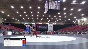 86 kg Quarters - Owen Webster, Gopher Wrestling Club - RTC vs Caleb Hopkins, Buies Creek Wrestling Club