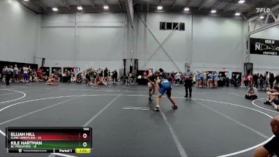 144 lbs Round 4 (8 Team) - Kile Hartman, BC Predators vs Elijah Hill, Clinic Wrestling