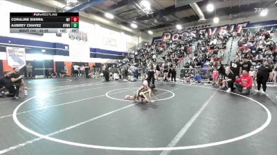 45-49 lbs Round 2 - Coraline Sierra, Mantanona TC vs Aubrey Chavez, Hemet Youth Wrestling Club