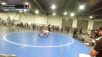 58 lbs Consi Of 4 - Freya Sondrol, Bad Boys Wrestling vs Mila Gutierrez, Top Rank Hammers