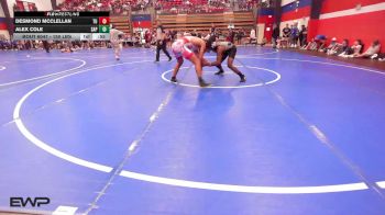 150 lbs Consi Of 8 #1 - Desmond McClellan, Tulsa Union vs Alex Cole, Sapulpa