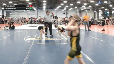 52 lbs Round 5 - 4:00pm Saturday - Crew Leiniger, Westshore D.S. vs Ryker Girch, Maryland GOLD