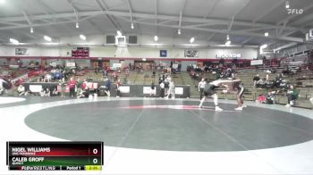285 lbs Cons. Round 3 - Nigel Williams, UNC Pembroke vs Caleb Groff, Quincy