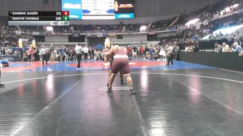 6A 285 lbs Semifinal - Martin Thomas, Gardendale Hs vs Dominic Sager, Stanhope Elmore
