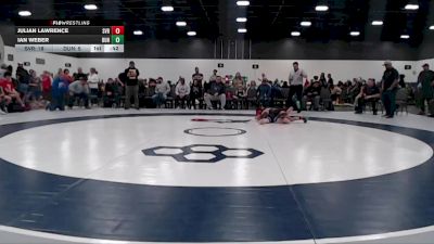 80 lbs Round 1 (6 Team) - Julian Lawrence, Steel Valley Renegades Wrestling Club vs Ian Weber, Dundee Wrestling