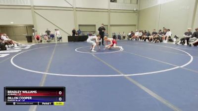 138 lbs Placement Matches (8 Team) - Bradley Williams, Alabama vs Dillon Cooper, Kansas Blue