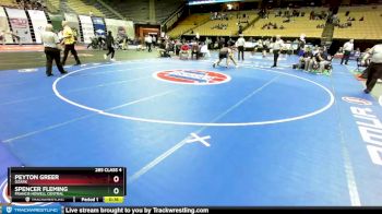 285 Class 4 lbs Cons. Round 2 - Spencer Fleming, Francis Howell Central vs Peyton Greer, Ozark