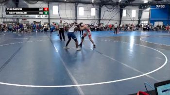 Silver 184 lbs Quarterfinal - Josh Darwin, Unattached vs Nicky Bernard, North Iowa Area Community College