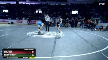 Girls 105 lbs Champ. Round 1 - Ava Oyer, Tahoma (Girls) vs Kiera Quinata, Bonney Lake (Girls)