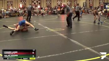 117 lbs Semis & 1st Wrestleback (8 Team) - Conner Lagier, Wyalusing Plus vs Malaki Mosher, Arsenal White