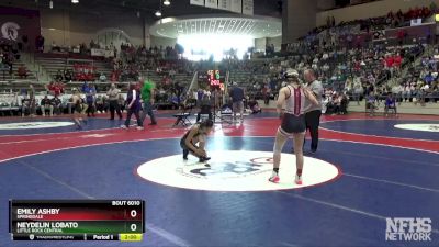 6A 110 lbs Quarterfinal - Emily Ashby, Springdale vs Neydelin Lobato, Little Rock Central