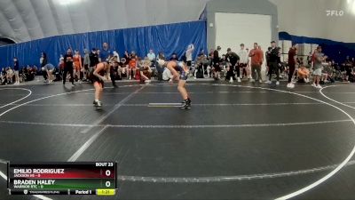 98 lbs Round 6 (8 Team) - Emilio Rodriguez, Jackson HS vs Braden Haley, Warrior RTC