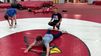 Dustin Schlatter Leg Lace At Northwest Elite Camp