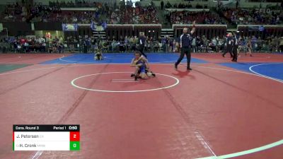 66 lbs Cons. Round 3 - Harold Cronk, Mountain Man Wrestling vs Jacob Petersen, CJI Hawks