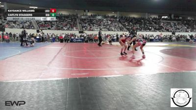 110 lbs Consi Of 8 #2 - Kaydance Williams, Locust Grove Wrestling vs Caitlyn Staggers, Skiatook Bulldog Wrestling