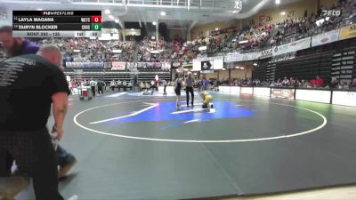 135 lbs Cons. Round 2 - Layla Magana, WaKeeney-Trego Community HS/Quinter HS vs Tairyn Blocker, Cherryvale Hs