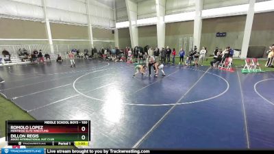 100 lbs Champ. Round 2 - Romolo Lopez, Montrose Elite Wrestling vs Dillon Regis, Askeo International Mat Club