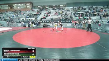 136-139 lbs Cons. Round 3 - Lochlynn Harned, Idaho vs Madison Souser, FordDynastyWrestlingClub