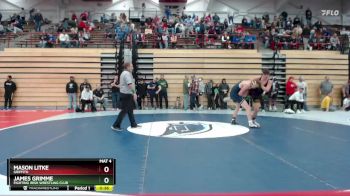 144 lbs Cons. Round 4 - Mason Litke, Griffith vs James Grimme, Fighting Irish Wrestling Club