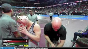 D1-132 lbs Quarterfinal - Kellen Wolbert, Oconomowoc vs Evan Fahey, Oregon