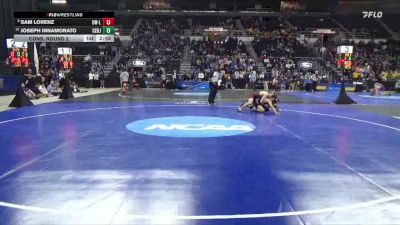 141 lbs Cons. Round 2 - Sam Lorenz, Wis.-La Crosse vs Joseph Innamorato, Centenary (NJ)