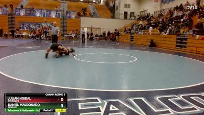 138 lbs Champ. Round 1 - Daniel Maldonado, Century vs Julian Hoidal, Sherwood