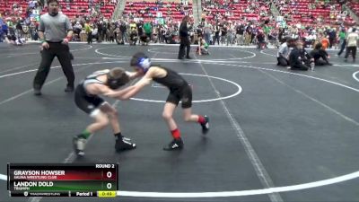 61 lbs Round 2 - Grayson Howser, Salina Wrestling Club vs Landon Dold, Triumph