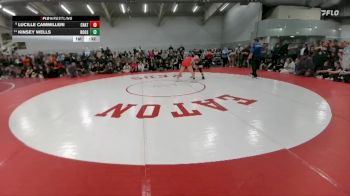 125 lbs 5th Place Match - Kinsey Wells, Roosevelt vs Lucille Cammilleri, Chatfield