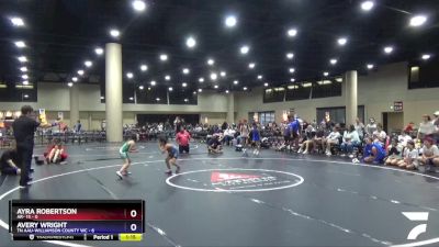 55 lbs Round 4 (6 Team) - Avery Wright, TN AAU-Williamson County WC vs Ayra Robertson, AR- 15