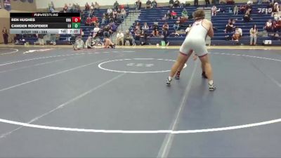 285 lbs Cons. Round 3 - Ben Hughes, Unattached vs Camden Roofener, Linfield University