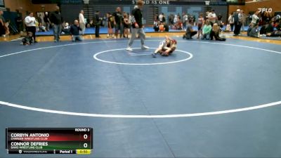 54-58 lbs Round 3 - Corbyn Antonio, Charger Wrestling Club vs Connor DeFries, Davis Wrestling Club