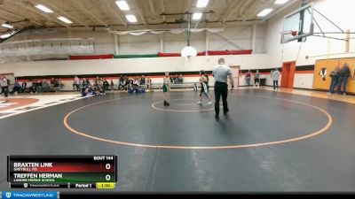 77 lbs Quarterfinal - Treffen Herman, Lander Middle School vs Braxten Link, Greybull MS