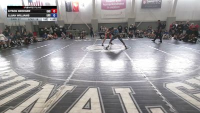 157 lbs Kyson Kroeger, California Silver vs Llijah Williams, Louisiana