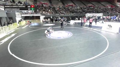 135 lbs Champ. Rd Of 16 - Isabella Garcia Sanchez, Santa Ana High School Wrestling vs Addisyn Masullo, Origin Training Center
