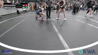 110 lbs Consi Of 4 - Reagan Johnson, Cowboy Wrestling Club vs Anistyn St. Clair, Choctaw Ironman Youth Wrestling