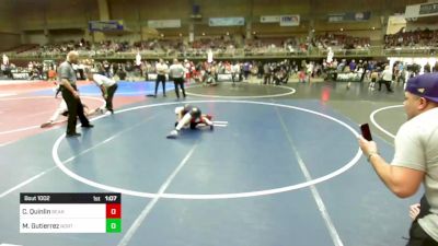 69 lbs Round Of 16 - Cael Quinlin, Bear Cave vs Mateo Gutierrez, Northside Wrestling