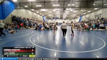 116 lbs Cons. Round 2 - Andrew Winward, Davis Wrestling Club vs Cash Homer, Wasatch Wrestling Club