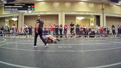 89 lbs Semifinal - Maximus Hernandez, Threshold WC vs Cooper Miller, Askeo International