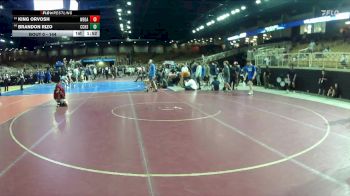 144 lbs Champ. Round 1 - Brandon Rizo, Christopher Columbus H S vs King Orvosh, West-Oak