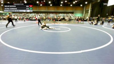 130 lbs Consi Of 16 #2 - Millie Batavia, Douglas vs Alyna Cordova, Layton