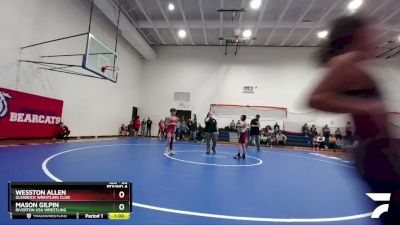 86 lbs Round 4 - Wesston Allen, Glenrock Wrestling Club vs Mason Gilpin, Riverton USA Wrestling